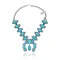 .925 Sterling Silver Navajo Native American Natural Turquoise Necklace 35161 .925 Sterling Silver Navajo Native American Natural Turquoise Necklace 35161