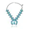 .925 Sterling Silver Navajo Native American Natural Turquoise Necklace 35161 .925 Sterling Silver Navajo Native American Natural Turquoise Necklace 35161