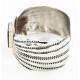 Handmade Horse Certified Authentic Navajo Pure Nickel Copper Native American Bracelet Natural Black Onyx 12844-5