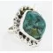 .925 Sterling Silver Handmade Certified Authentic Navajo Natural Turquoise Native American Ring  17000-2