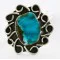 925 Sterling Silver Handmade Navajo Natural Turquoise Native American Ring 17000-6 925 Sterling Silver Handmade Navajo Natural Turquoise Native American Ring 17000-6
