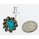 925 Sterling Silver Handmade Certified Authentic Navajo Natural Turquoise Native American Ring  17000-6