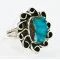 925 Sterling Silver Handmade Navajo Natural Turquoise Native American Ring 17000-6 925 Sterling Silver Handmade Navajo Natural Turquoise Native American Ring 17000-6