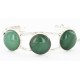 Handmade Certified Authentic Navajo .925 Sterling Silver Natural Jade Native American Bracelet 12822