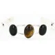 Handmade Navajo .925 Sterling Silver Natural Tigers Eye Native American Bracelet 12820 Handmade Navajo .925 Sterling Silver Natural Tigers Eye Native American Bracelet 12820
