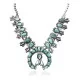 Squash Blossom .925 Sterling Silver Handmade Navajo Native American Natural Turquoise Necklace 35104 Squash Blossom .925 Sterling Silver Handmade Navajo Native American Natural Turquoise Necklace 35104