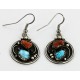 Certified Authentic Handmade Navajo .925 Sterling Silver Dangle Native American Earrings Natural Turquoise and Coral 18085 Certified Authentic Handmade Navajo .925 Sterling Silver Dangle Native American Earrings Natural Turquoise and Coral 18085