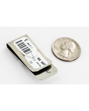 Flower Handmade Certified Authentic Navajo Nickel and .925 Sterling Silver Natural Turquoise Native American Money Clip 11238-3
