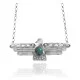 Thunderbird .925 Sterling Silver Navajo Native American Natural Turquoise Necklace 35147 Thunderbird .925 Sterling Silver Navajo Native American Natural Turquoise Necklace 35147