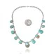 .925 Sterling Silver Navajo Native American Natural Turquoise Necklace 35154 .925 Sterling Silver Navajo Native American Natural Turquoise Necklace 35154
