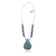 Large .925 Sterling Silver Navajo Native American Natural Turquoise Necklace 35157 Large .925 Sterling Silver Navajo Native American Natural Turquoise Necklace 35157