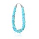 .925 Sterling Silver Certified Authentic Navajo Native American 1 strand Natural Turquoise Necklace Chain 35166 .925 Sterling Silver Certified Authentic Navajo Native American 1 strand Natural Turquoise Necklace Chain 35166