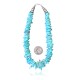 .925 Sterling Silver Certified Authentic Navajo Native American 1 strand Natural Turquoise Necklace Chain 35166 .925 Sterling Silver Certified Authentic Navajo Native American 1 strand Natural Turquoise Necklace Chain 35166