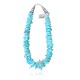 .925 Sterling Silver Certified Authentic Navajo Native American 1 strand Natural Turquoise Necklace Chain 35166 .925 Sterling Silver Certified Authentic Navajo Native American 1 strand Natural Turquoise Necklace Chain 35166