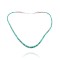 Chain .925 Sterling Silver Navajo Native American 1 strand Natural Turquoise Necklace 35168