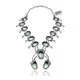 Squash Blossom .925 Sterling Silver Navajo Native American Natural Turquoise Necklace 35169 Squash Blossom .925 Sterling Silver Navajo Native American Natural Turquoise Necklace 35169