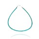 .925 Sterling Silver Certified Authentic Navajo Native American 1 strand Magnesite Necklace 35172