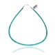 .925 Sterling Silver Certified Authentic Navajo Native American 1 strand Magnesite Necklace 35172