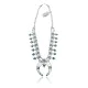 Squash Blossom .925 Sterling Silver Navajo Native American Natural Turquoise Necklace 35176 Squash Blossom .925 Sterling Silver Navajo Native American Natural Turquoise Necklace 35176
