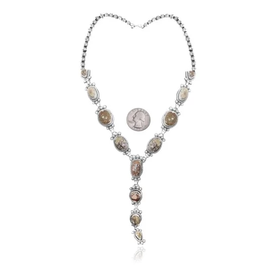 Elegant .925 Sterling Silver Navajo Native American Natural Turquoise Necklace 35181 Elegant .925 Sterling Silver Navajo Native American Natural Turquoise Necklace 35181