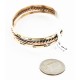 Handmade Bear paw Certified Authentic Navajo Pure Copper and Brass Native American Bracelet 12846-3 Handmade Bear paw Certified Authentic Navajo Pure Copper and Brass Native American Bracelet 12846-3