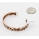 Handmade Certified Authentic Navajo Pure Copper and Brass Native American Bracelet 12846-4