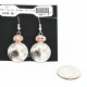 Rare $200 Vintage Style OLD INDIAN HEAD Certified Authentic Navajo .925 Sterling Silver Natural Spiny Oyster Hooks Native American Earrings 18077-5