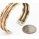 Handmade Bear paw Certified Authentic Navajo Pure Copper and Brass Native American Bracelet 12845-5 Handmade Bear paw Certified Authentic Navajo Pure Copper and Brass Native American Bracelet 12845-5