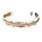 Handmade Bear paw Certified Authentic Navajo Pure Copper and Brass Native American Bracelet 12846-3