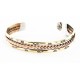Handmade Bear paw Certified Authentic Navajo Pure Copper and Brass Native American Bracelet 12846-3 Handmade Bear paw Certified Authentic Navajo Pure Copper and Brass Native American Bracelet 12846-3
