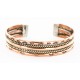 Handmade Kokopelli Certified Authentic Navajo Pure Copper and Brass Native American Bracelet 12845-3