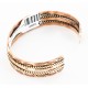Handmade Sun Certified Authentic Navajo Pure Copper and Brass Native American Bracelet 12845-2