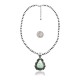 .925 Sterling Silver Certified Authentic Navajo Native American Natural Turquoise Necklace Pendant 35193 .925 Sterling Silver Certified Authentic Navajo Native American Natural Turquoise Necklace Pendant 35193