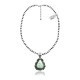 .925 Sterling Silver Certified Authentic Navajo Native American Natural Turquoise Necklace Pendant 35193 .925 Sterling Silver Certified Authentic Navajo Native American Natural Turquoise Necklace Pendant 35193