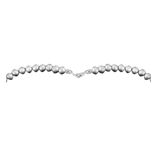 Elegant .925 Sterling Silver Certified Authentic Navajo Native American Natural Turquoise Necklace 35197