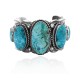 Swirl .925 Sterling Silver Certified Authentic Navajo Native American Natural Turquoise Cuff Bracelet 32102 Swirl .925 Sterling Silver Certified Authentic Navajo Native American Natural Turquoise Cuff Bracelet 32102