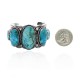 Swirl .925 Sterling Silver Certified Authentic Navajo Native American Natural Turquoise Cuff Bracelet 32102 Swirl .925 Sterling Silver Certified Authentic Navajo Native American Natural Turquoise Cuff Bracelet 32102