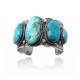 Swirl .925 Sterling Silver Certified Authentic Navajo Native American Natural Turquoise Cuff Bracelet 32102 Swirl .925 Sterling Silver Certified Authentic Navajo Native American Natural Turquoise Cuff Bracelet 32102