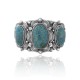 Sun .925 Sterling Silver Certified Authentic Navajo Native American Natural Turquoise Cuff Bracelet 32109 Sun .925 Sterling Silver Certified Authentic Navajo Native American Natural Turquoise Cuff Bracelet 32109