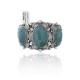 Sun .925 Sterling Silver Certified Authentic Navajo Native American Natural Turquoise Cuff Bracelet 32109 Sun .925 Sterling Silver Certified Authentic Navajo Native American Natural Turquoise Cuff Bracelet 32109