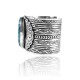 Sun .925 Sterling Silver Certified Authentic Navajo Native American Natural Turquoise Cuff Bracelet 32110 Sun .925 Sterling Silver Certified Authentic Navajo Native American Natural Turquoise Cuff Bracelet 32110