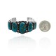 Large .925 Sterling Silver Certified Authentic Navajo Native American Natural Turquoise Cuff Bracelet 32111 Large .925 Sterling Silver Certified Authentic Navajo Native American Natural Turquoise Cuff Bracelet 32111
