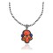 Squash Blossom Necklace – .925 Sterling Silver, Navajo, Lapis & Spiny Oyster – 35200
