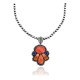 Squash Blossom .925 Sterling Silver Certified Authentic Navajo Native American Lapis Spiny Oyster Necklace 35200