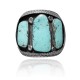 Simple .925 Sterling Silver Certified Authentic Navajo Native American Natural Turquoise Cuff Bracelet 32113 Simple .925 Sterling Silver Certified Authentic Navajo Native American Natural Turquoise Cuff Bracelet 32113