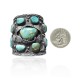 Huge .925 Sterling Silver Certified Authentic Navajo Native American Natural Turquoise Cuff Bracelet 32114 Huge .925 Sterling Silver Certified Authentic Navajo Native American Natural Turquoise Cuff Bracelet 32114
