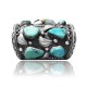 Huge .925 Sterling Silver Certified Authentic Navajo Native American Natural Turquoise Cuff Bracelet 32114 Huge .925 Sterling Silver Certified Authentic Navajo Native American Natural Turquoise Cuff Bracelet 32114