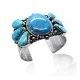 One of a Kind .925 Sterling Silver Navajo Native American Natural Turquoise Cuff Bracelet 32115 One of a Kind .925 Sterling Silver Navajo Native American Natural Turquoise Cuff Bracelet 32115