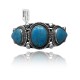 3 Stone .925 Sterling Silver Certified Authentic Navajo Native American Natural Turquoise Cuff Bracelet 32119 3 Stone .925 Sterling Silver Certified Authentic Navajo Native American Natural Turquoise Cuff Bracelet 32119
