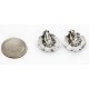 Certified Authentic Handmade Navajo .925 Sterling Silver Clip Native American Earrings Natural Turquoise 17488